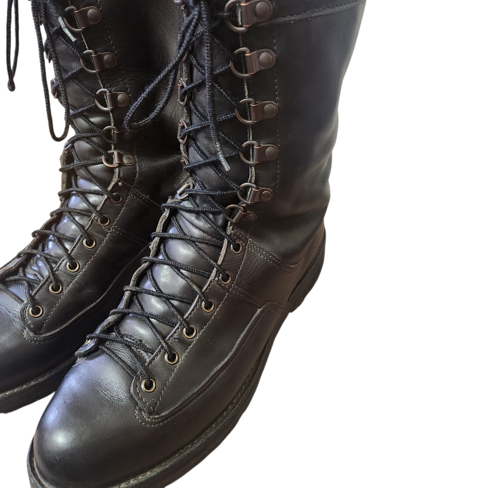 Vtg Danner Fort Lewis Boots 69110 Sz 13D Black Leather Gore-Tex Waterproof Work - Picture 5 of 16
